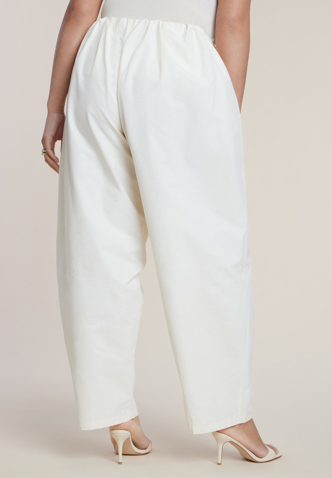 Cotton-Blend Straight Leg Pant image number 2
