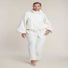 Cotton-Blend Straight Leg Pant image number null