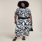 Intarsia Sweater Maxi Skirt image number null