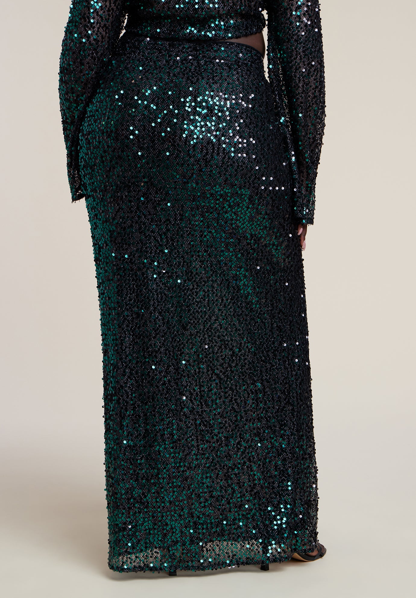 Sequin Column Maxi Skirt image number 2