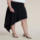 Asym Hem Jersey Skirt image number null