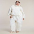 Cotton-Blend Drawcord Bomber Jacket image number null