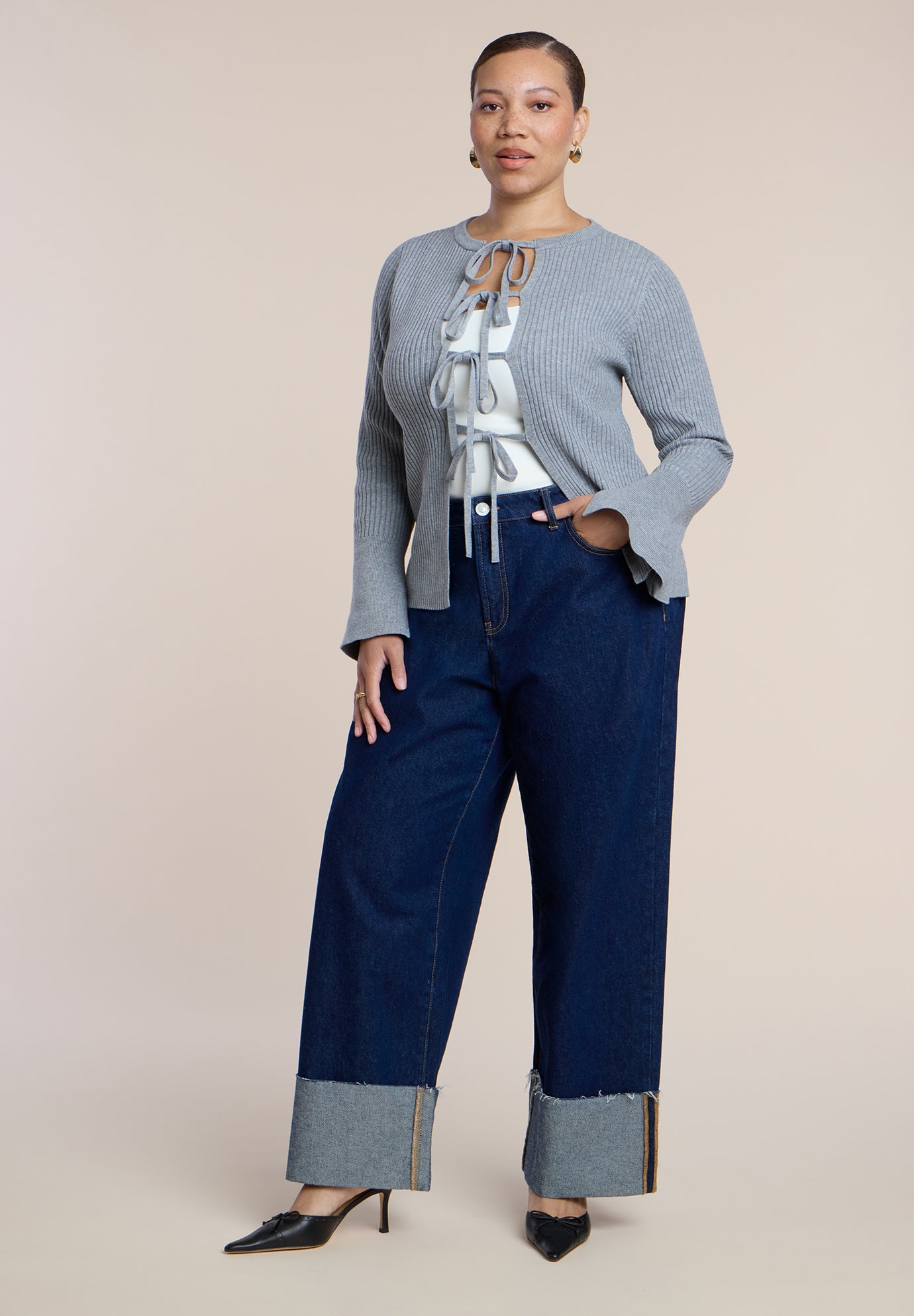 Tie Front Cardigan image number 2
