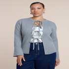 Tie Front Cardigan image number null