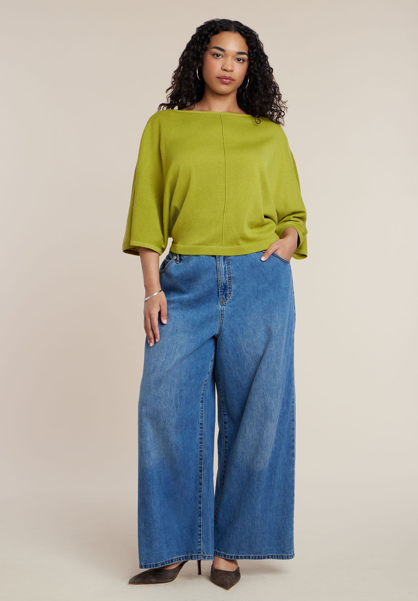Oversized Cape Sweater image number 2