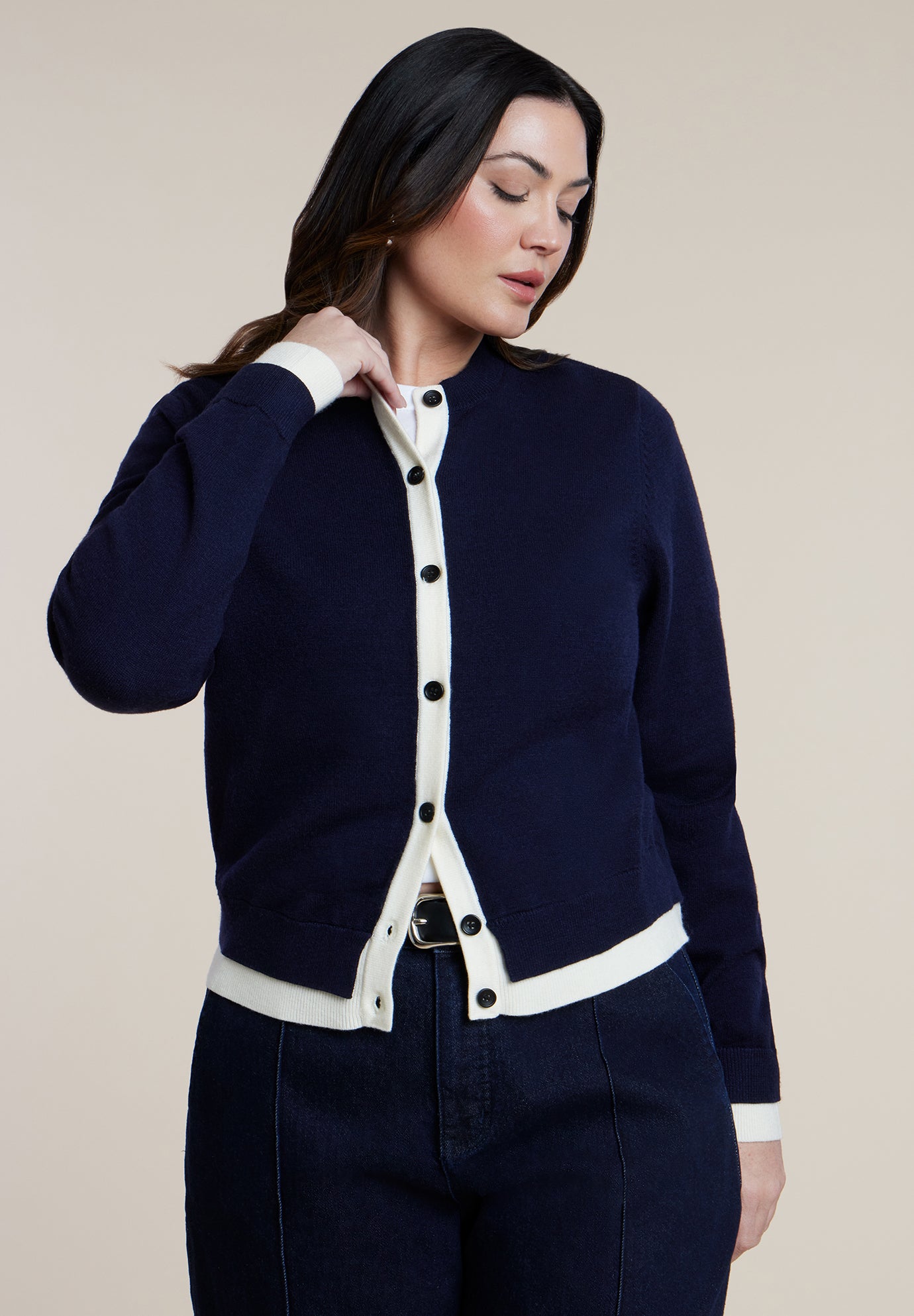 Colorblocked Cardigan image number 1