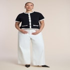 Tipping Detail Cropped Cardigan image number null