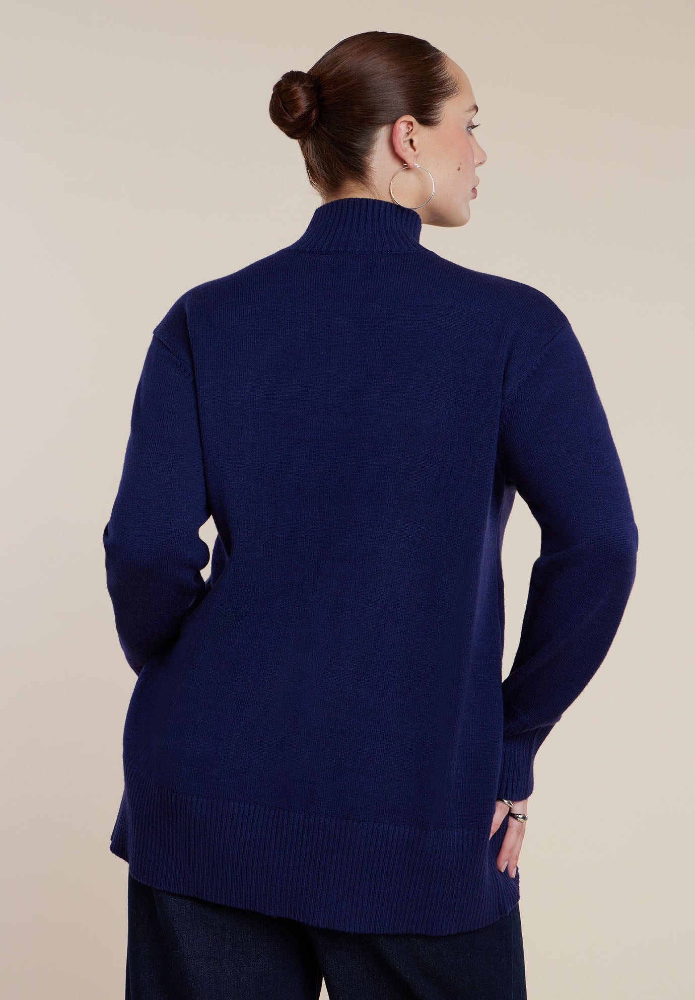 Longline Mockneck Cardigan image number 1