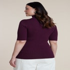 Ribbed Turtleneck Sweater image number null