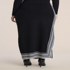 Stripe-Detail Sweater Maxi Skirt image number 1