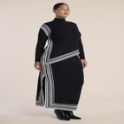 Stripe-Detail Sweater Maxi Skirt image number 2