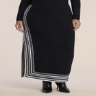 Stripe-Detail Sweater Maxi Skirt image number 0