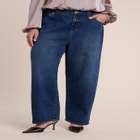Adjustable Wide-Leg Jeans image number 1
