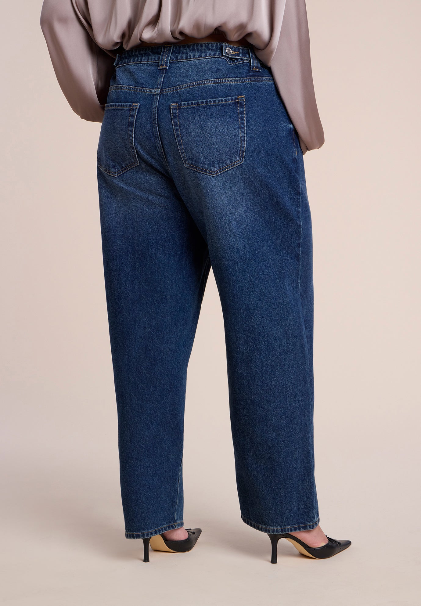 Adjustable Wide-Leg Jeans image number 2