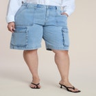 Cargo Denim Bermuda Short image number null