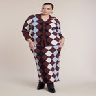 Argyle Intarsia Collared Cardigan image number 2