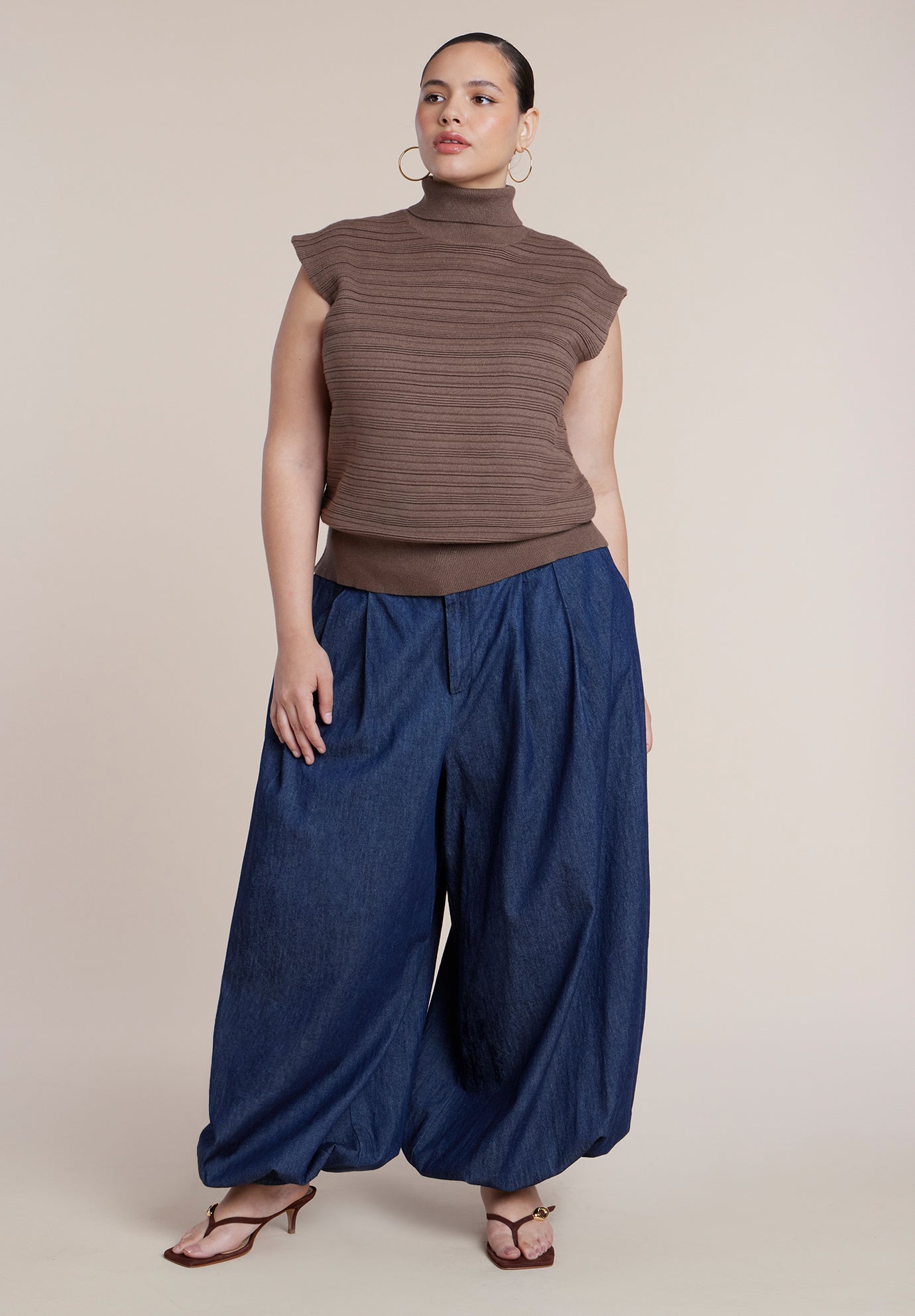 Mockneck Sweater Vest image number 3
