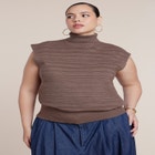 Mockneck Sweater Vest image number 0