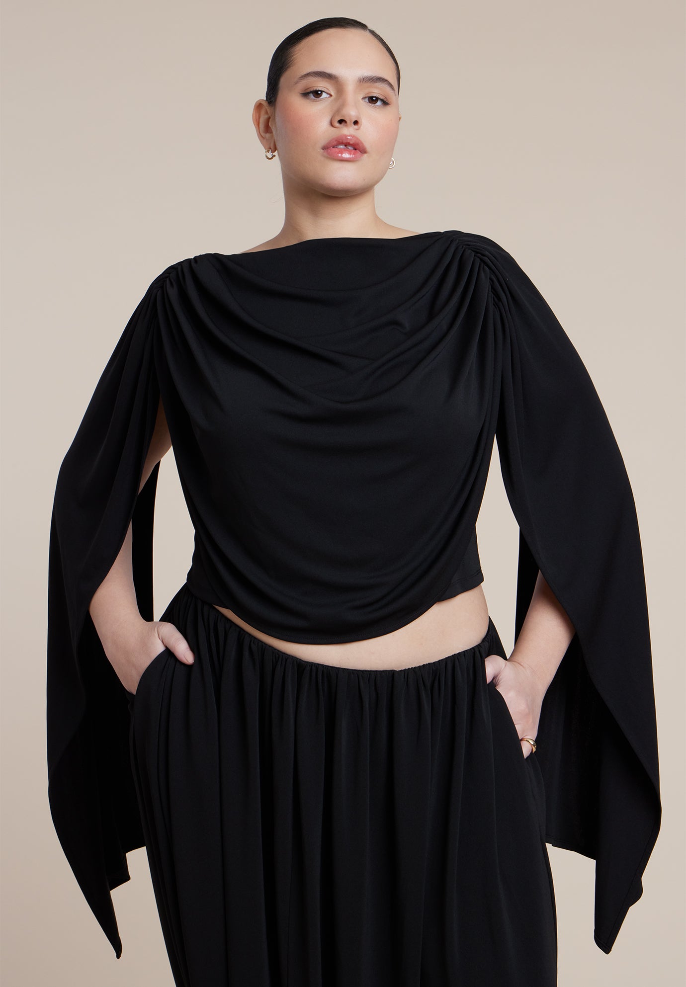 Draped Flounce Top image number 2