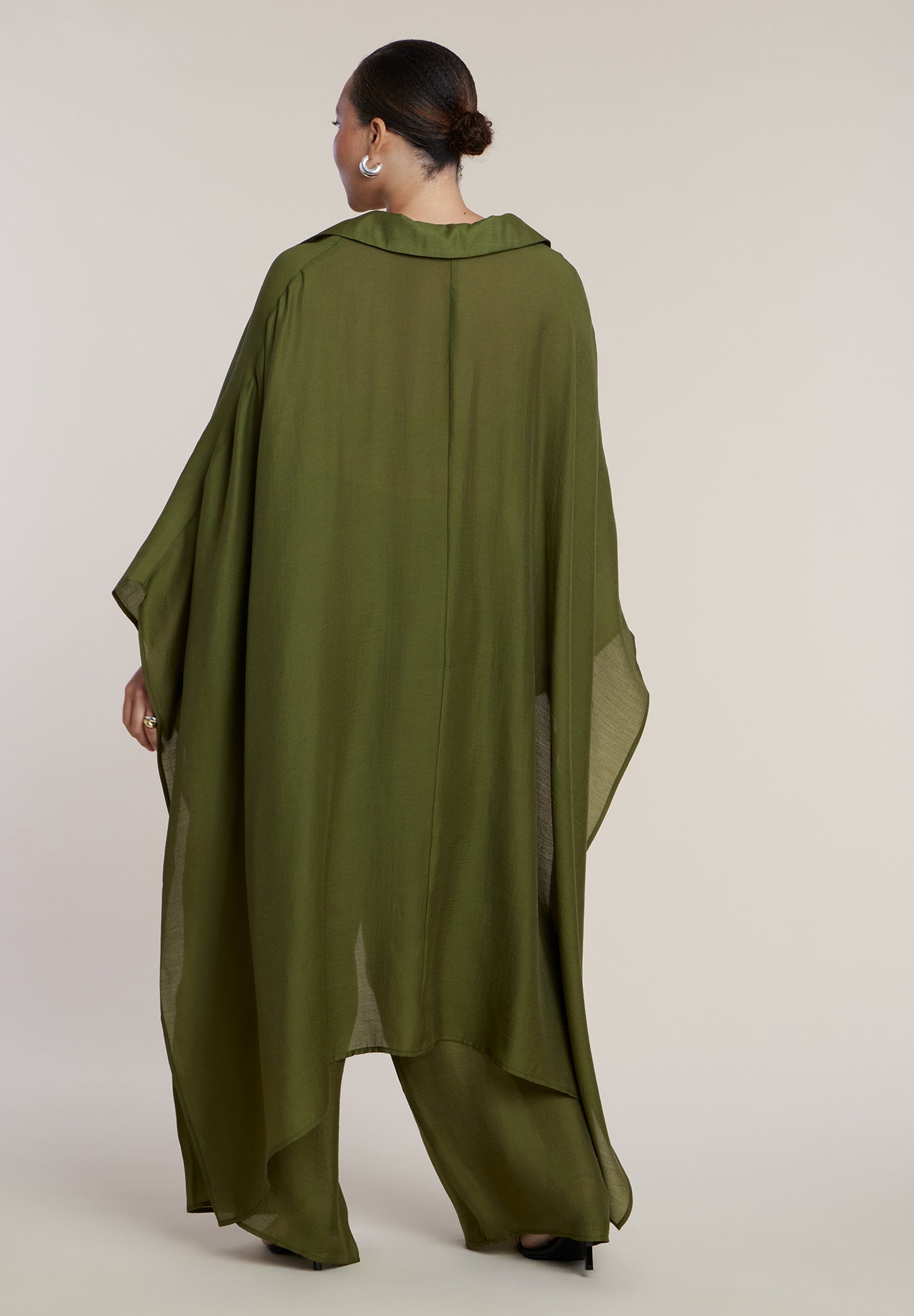Semi-Sheer Kaftan Top image number 1