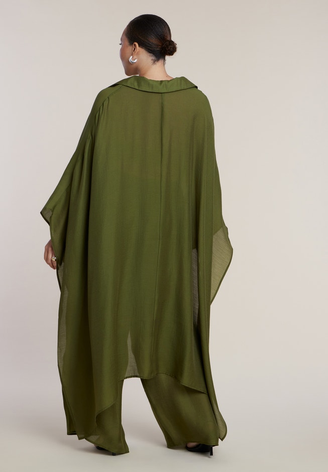 Semi-Sheer Kaftan Top image number 1