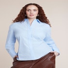 Poplin Lace-Up Button Up Top image number 0