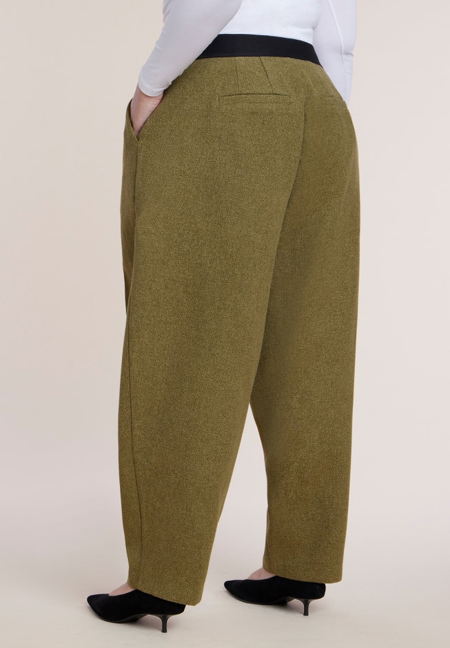 Elastic Waist Straight-Leg Trouser image number 2