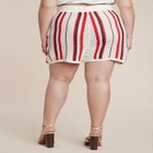 Striped Crochet Short image number null