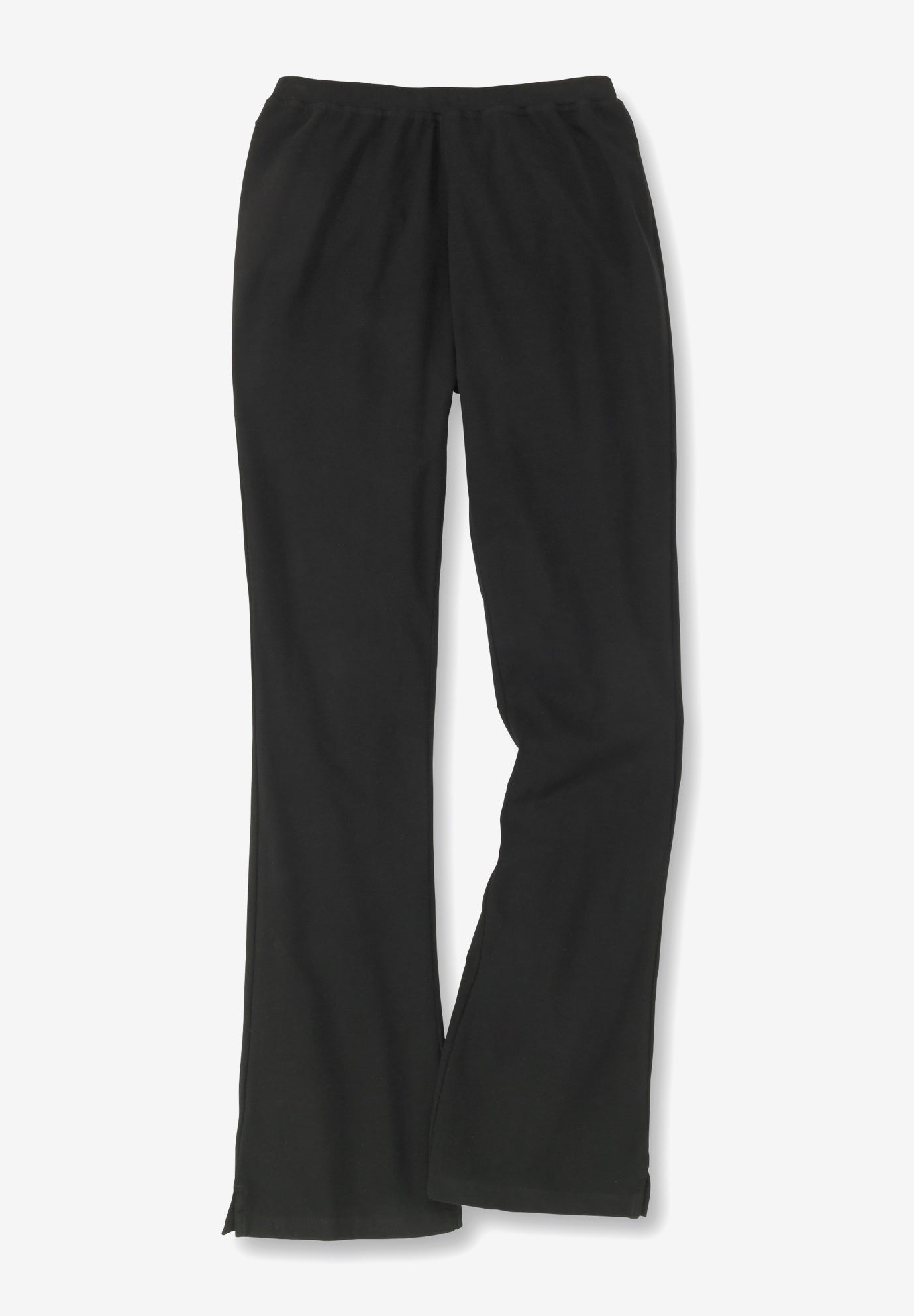 Stretch-Cotton Knit Pull-On Bootcut Leggings image number 5