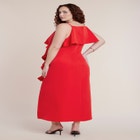 Cascading Ruffle Midi Dress image number 1