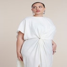 Draped Cape High-Low Maxi Dress image number 3