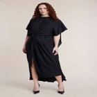 Draped Cape High-Low Maxi Dress image number 0