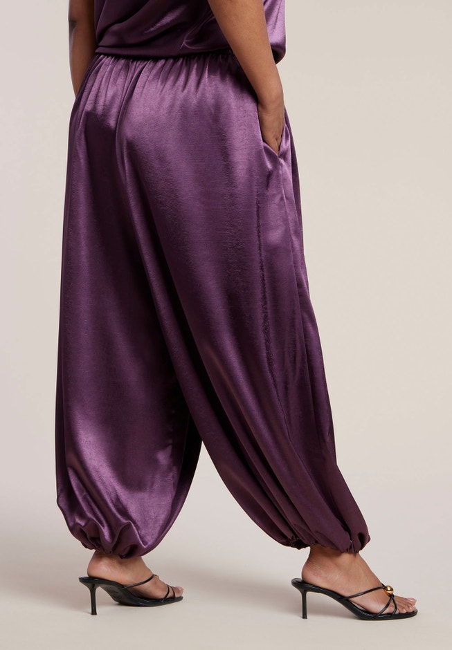 Satin Bubble Hem Pant image number 1
