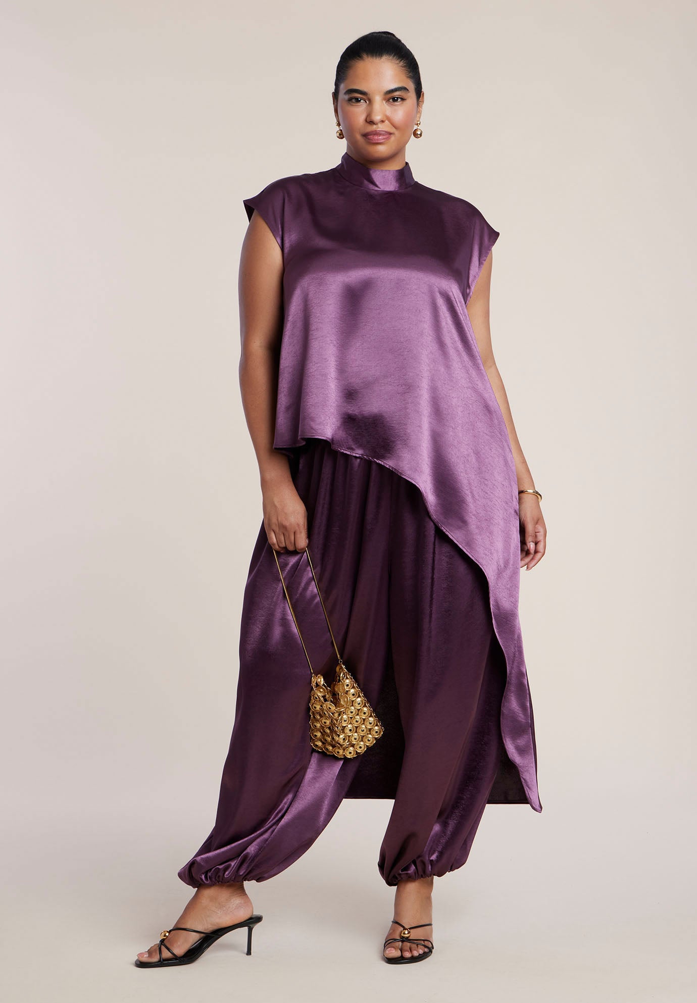 Satin Balloon Pant image number 3