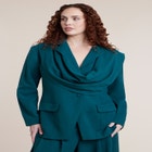 Draped Scarf Blazer image number 1