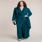 Draped Scarf Blazer image number 3