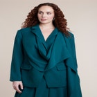 Draped Scarf Blazer image number 0