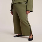Tipping Detail Side Slit Sweater Pant image number 1