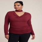 Cowl Neck Scarf Top image number 0