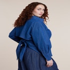 Tie-Back Chambray Button Up Top image number 0