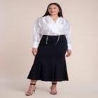 Sheer Blouse With Open Neck image number 3