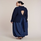 Oversized Button Up Top With Cut-Out image number 0