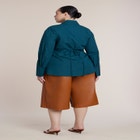 Poplin Collared Wrap Top image number 1