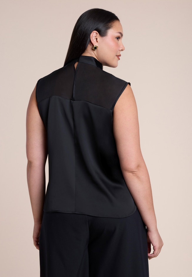 High Neck Sleeveless Top image number 1