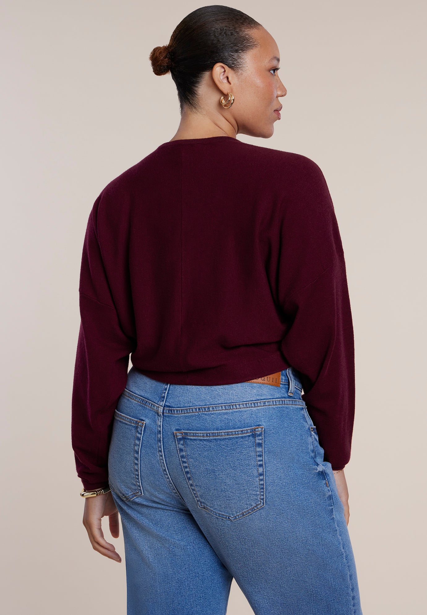 Extended Placket Cropped Cardigan image number 1
