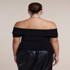 Off The Shoulder Short-Sleeve Sweater image number 1