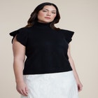 Ruffle Sleeve Sweater image number 2