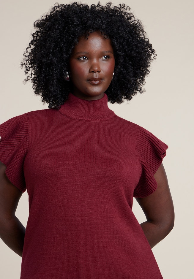 Ruffle Sleeve Sweater image number 2