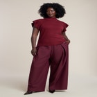 Ruffle Sleeve Sweater image number 3