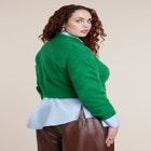 Tall V-Neck Cropped Sweater image number 2
